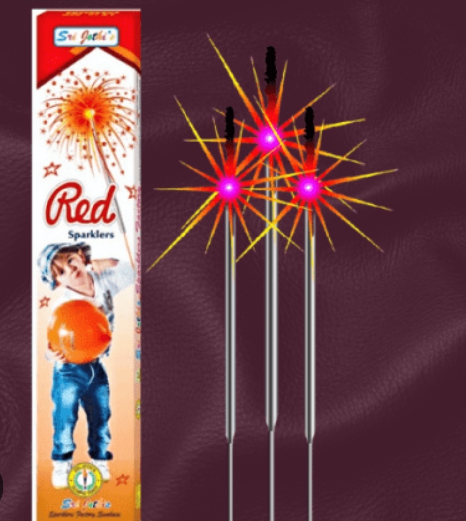 12 CM RED SPARKLER