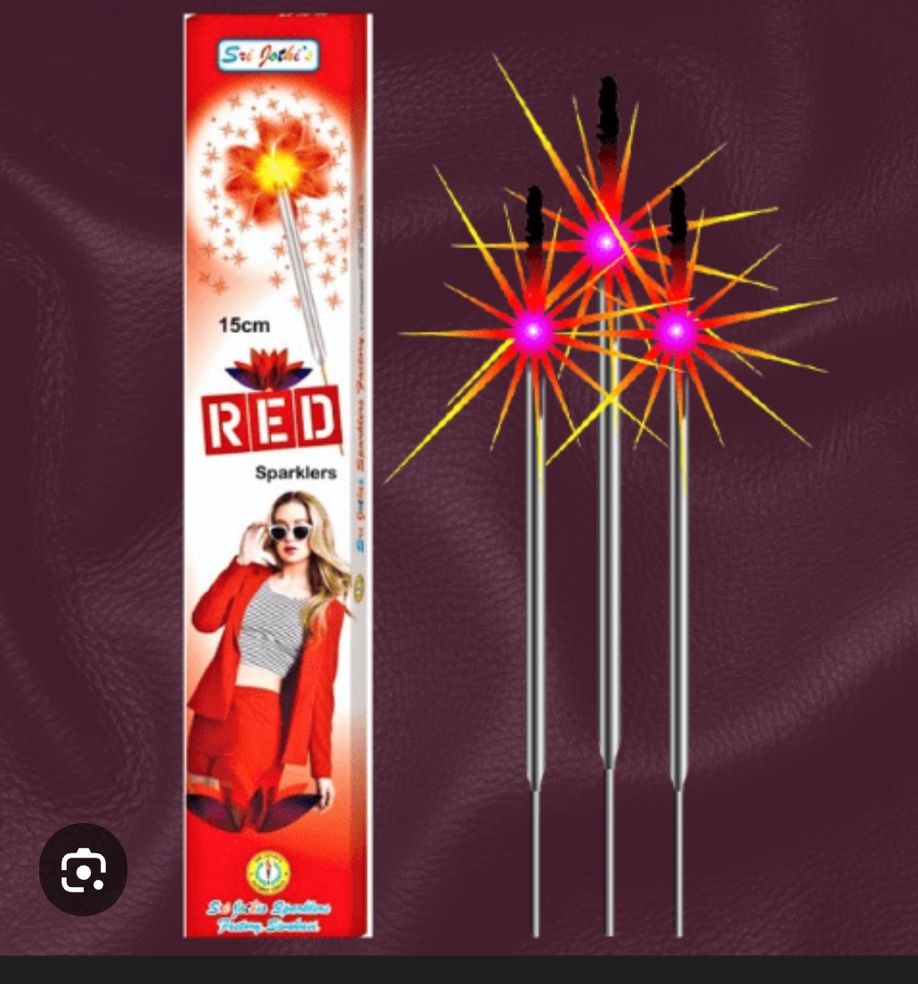 15 CM RED SPARKLER